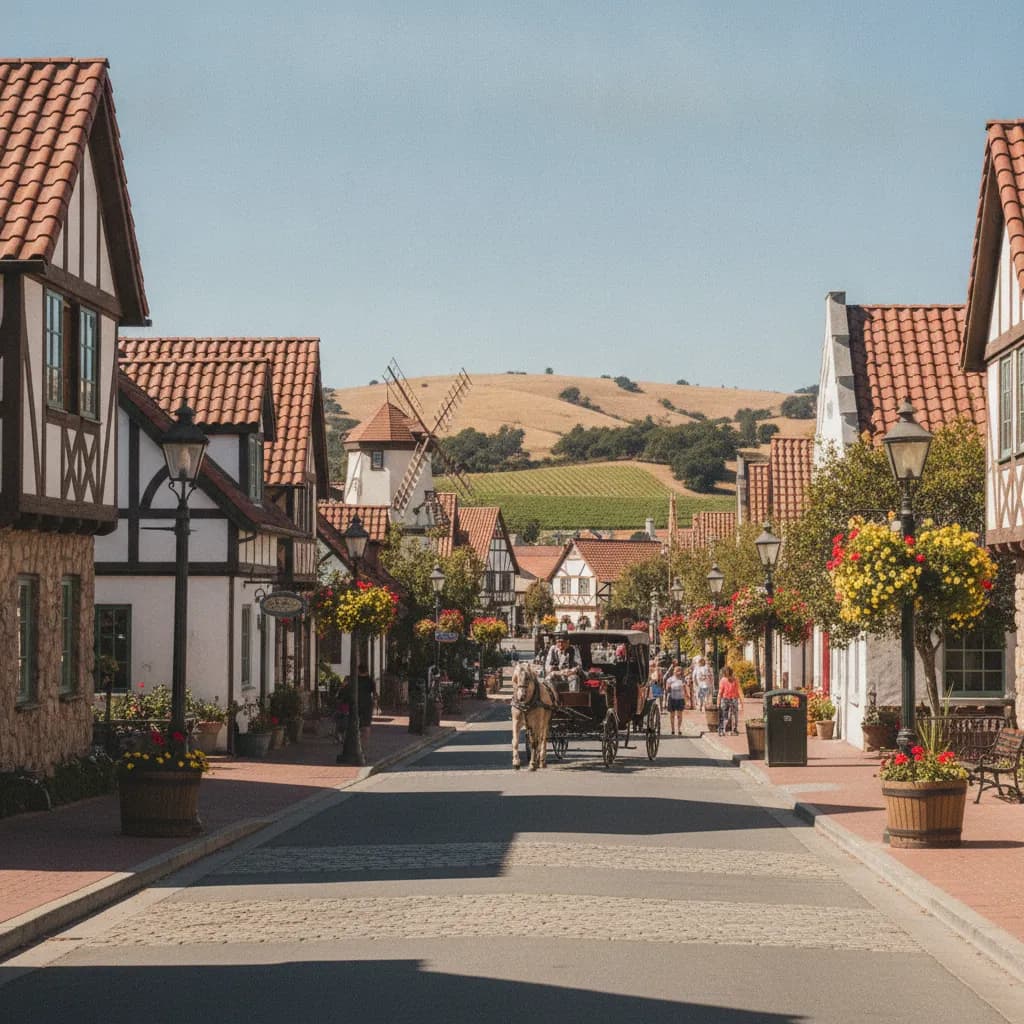 View of Solvang, CA