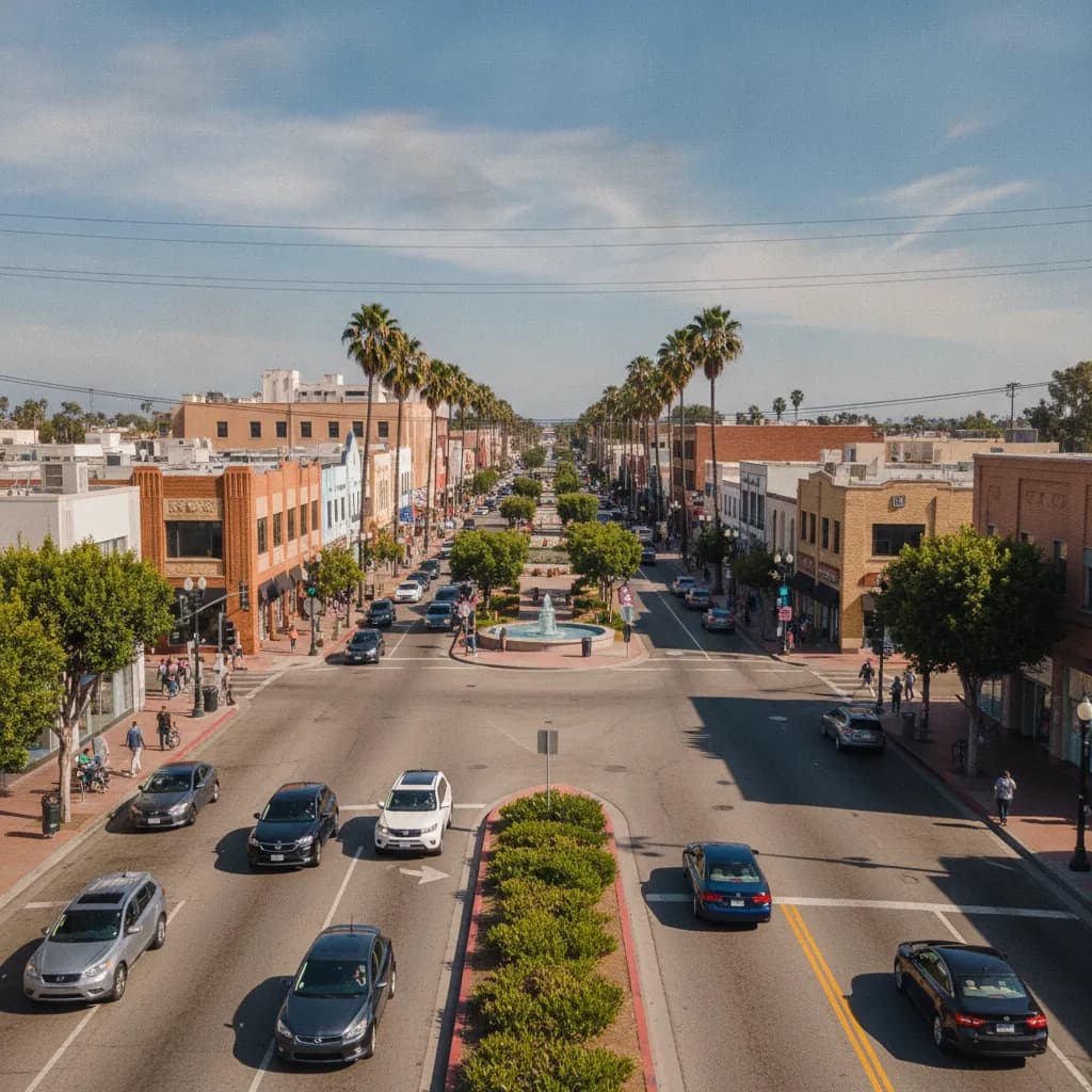 View of South Gate, CA
