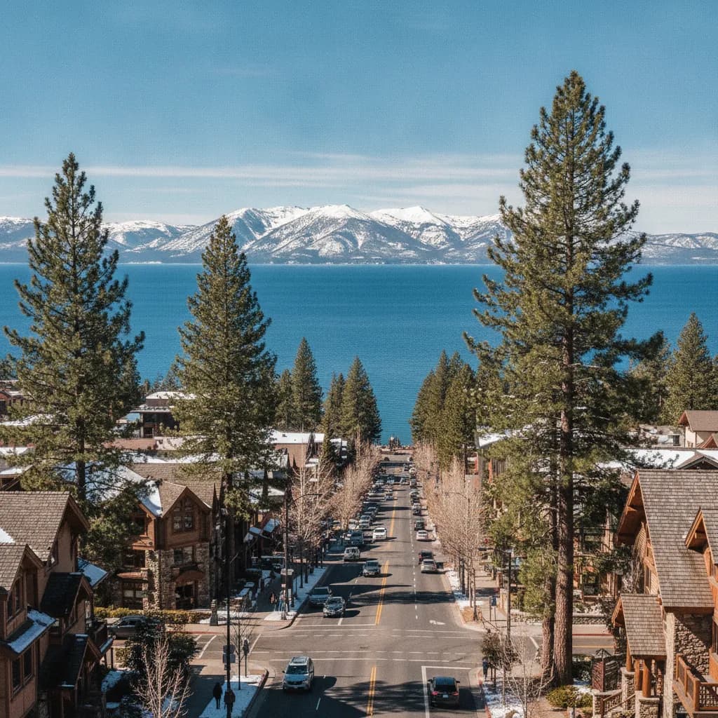 View of South Lake Tahoe, CA