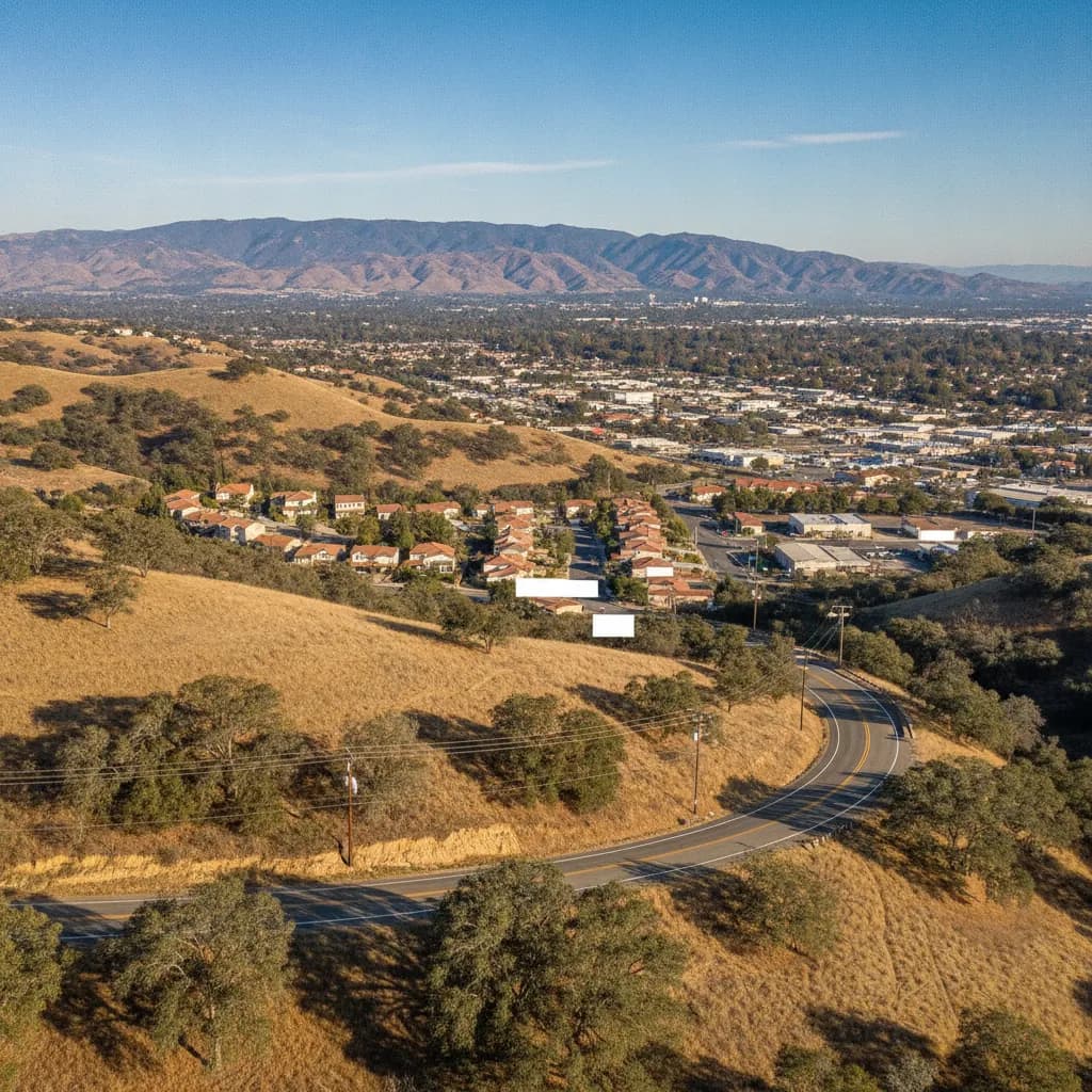 View of South San Jose Hills, CA