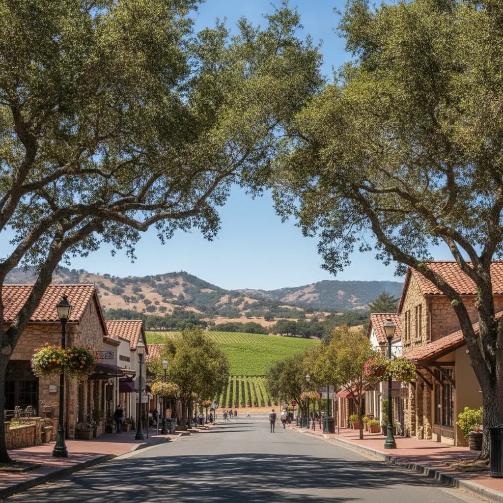 View of St. Helena, CA