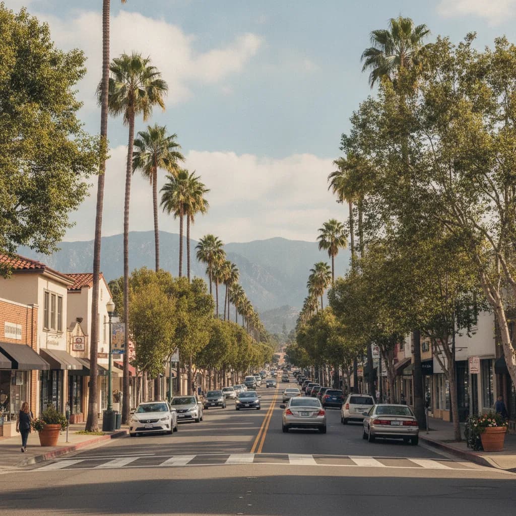 View of Temple City, CA