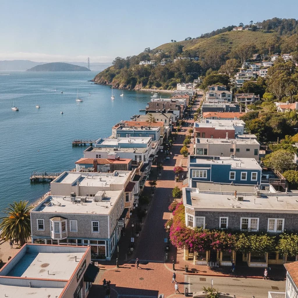 View of Tiburon, CA