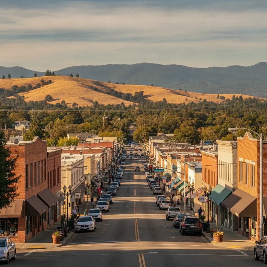 View of Ukiah, CA