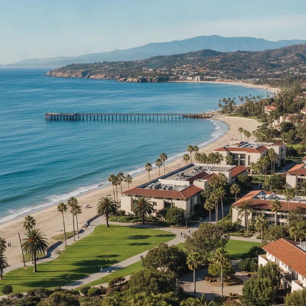 View of University of California-Santa Barbara, CA