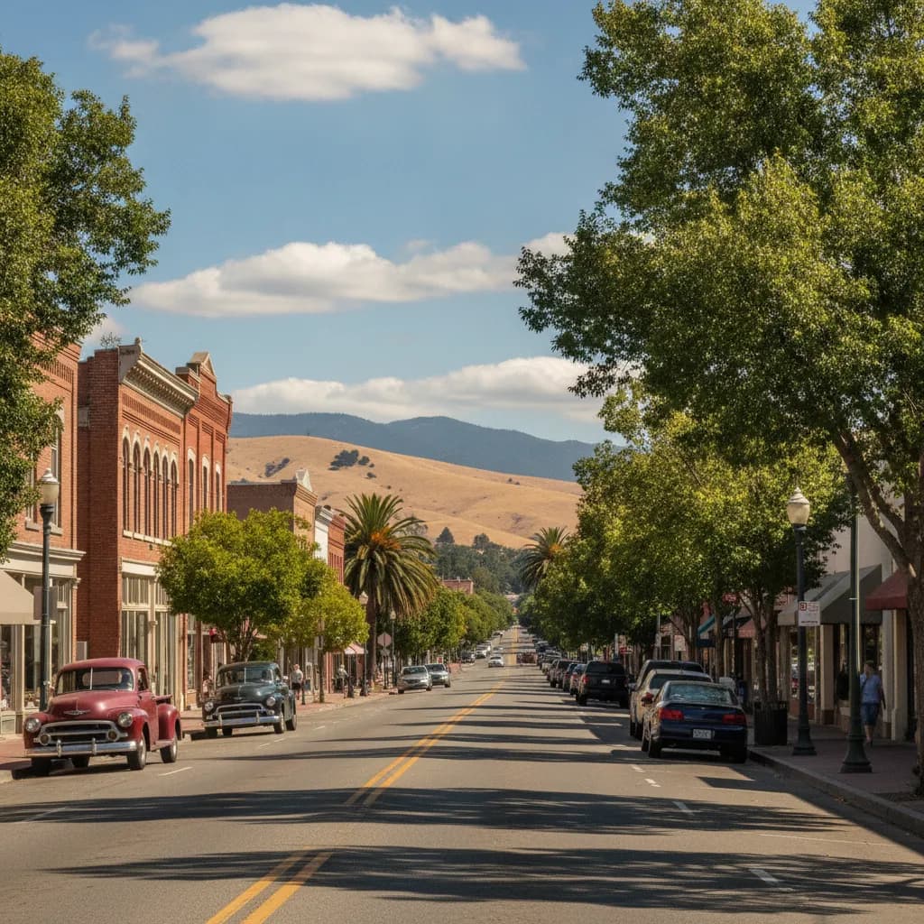 View of Vacaville, CA