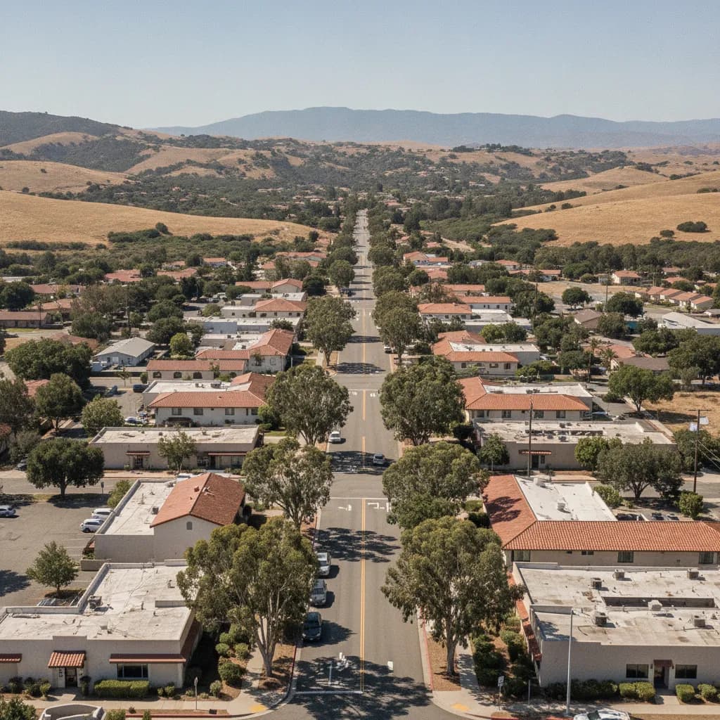 View of Vandenberg Village, CA