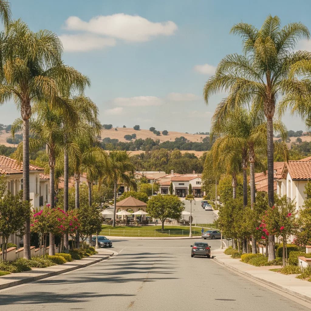 View of Villa Park, CA