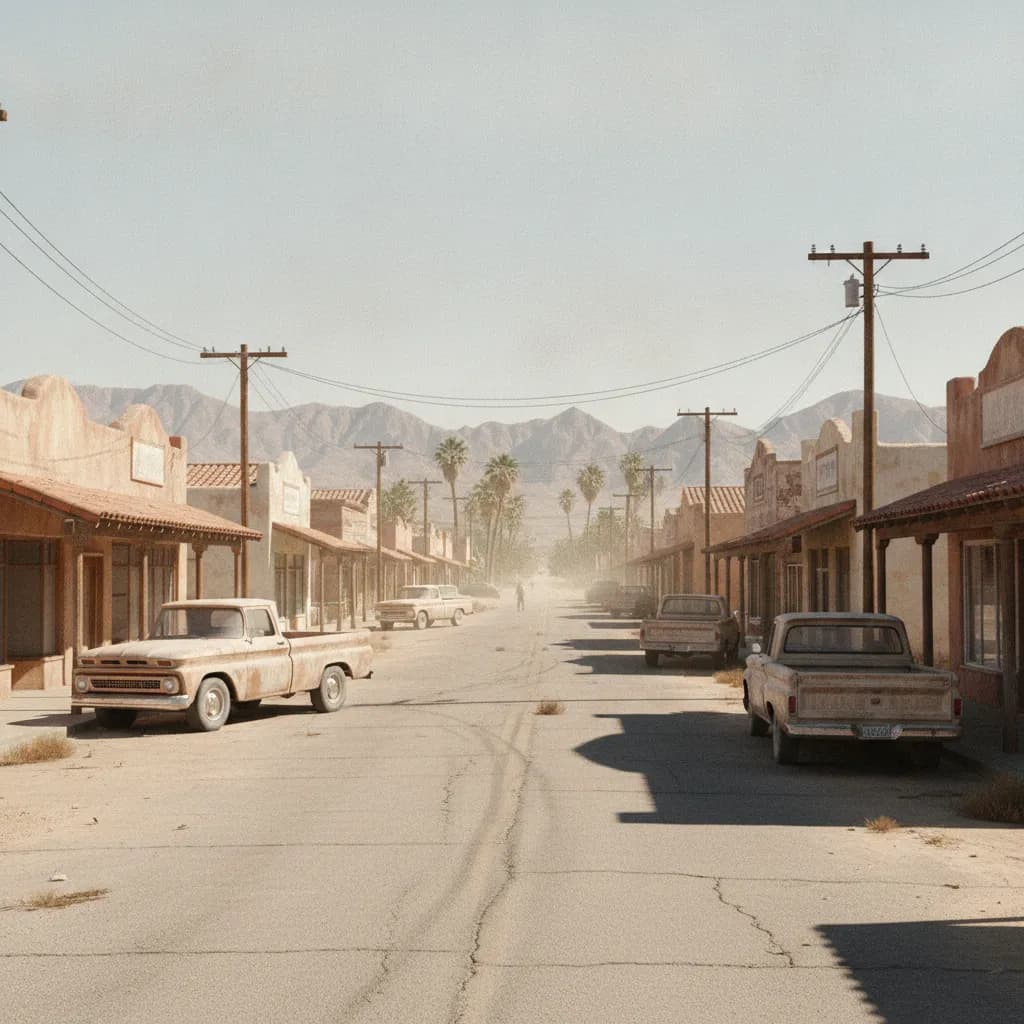 View of Vincent, CA