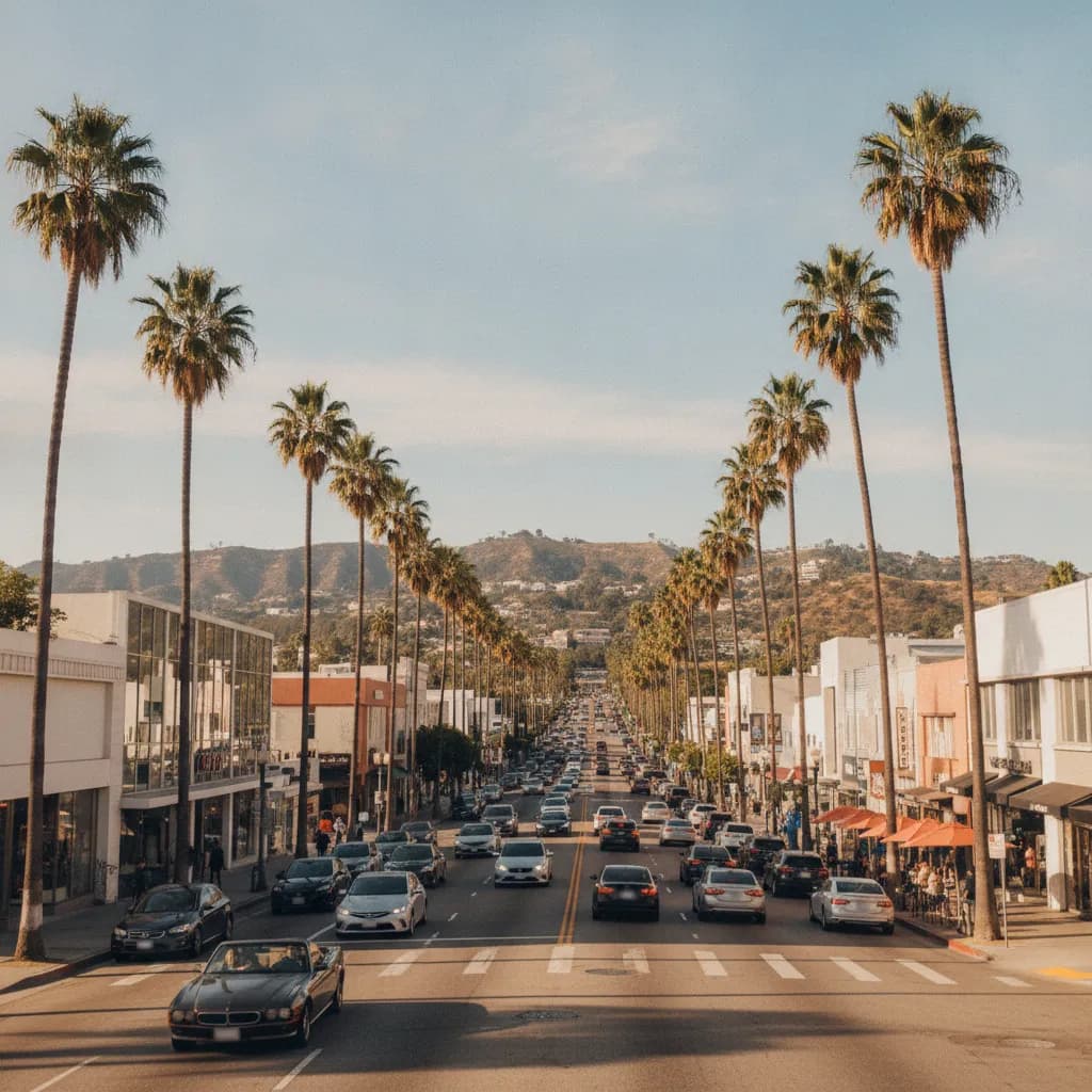 View of West Hollywood, CA