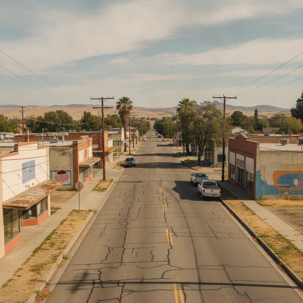 View of West Modesto, CA