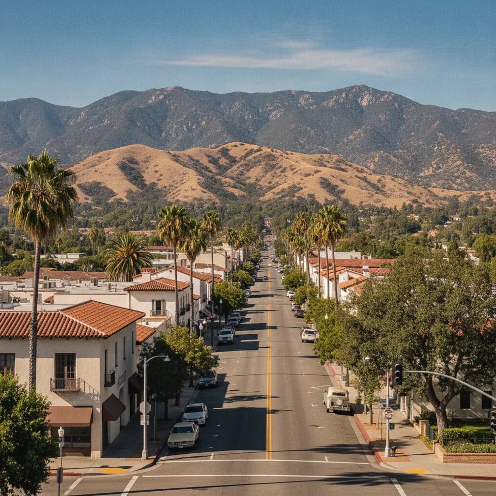 View of Whittier, CA