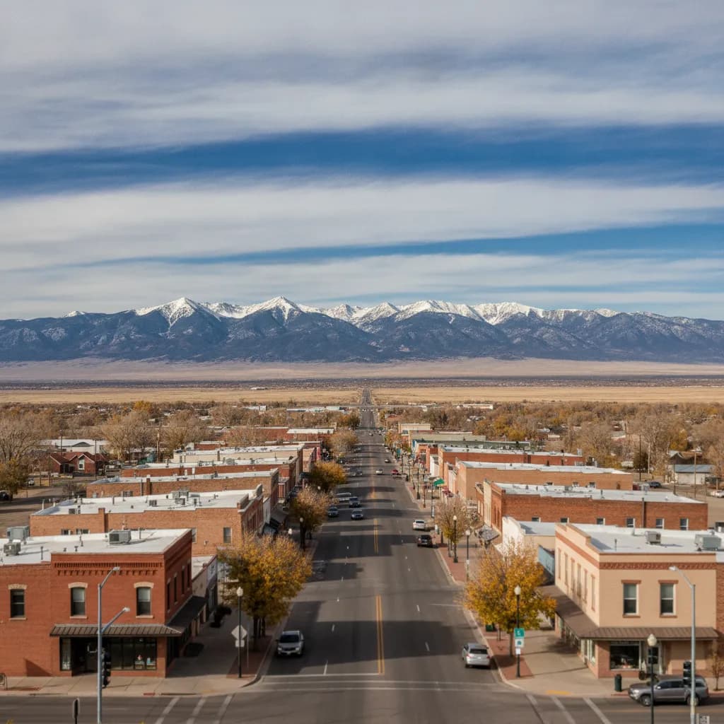 View of Alamosa, CO
