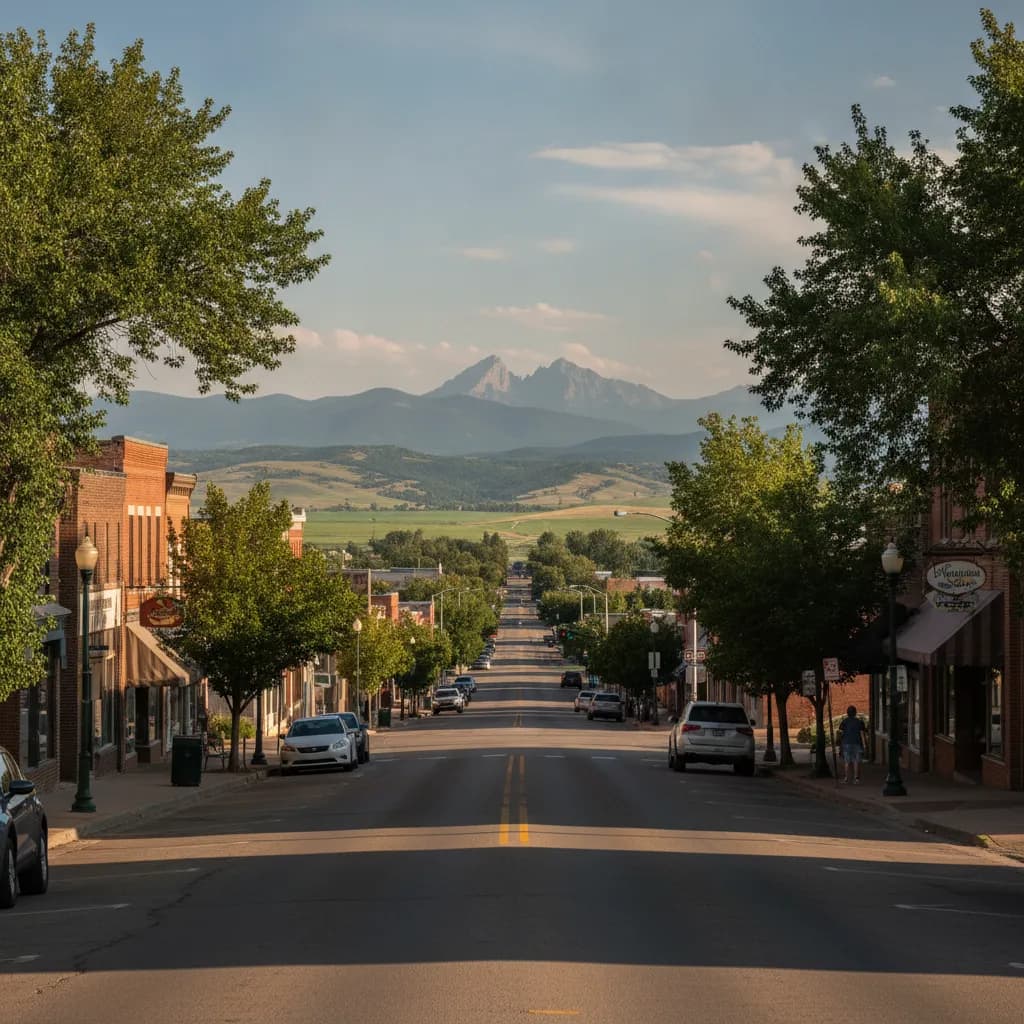 View of Berthoud, CO