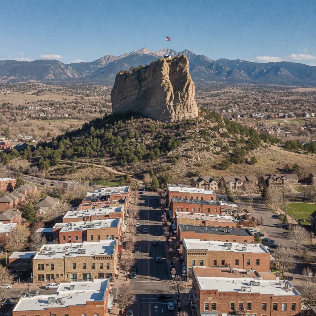 View of Castle Rock, CO
