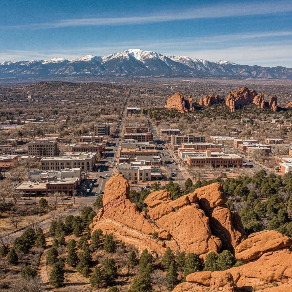 View of Colorado Springs, CO