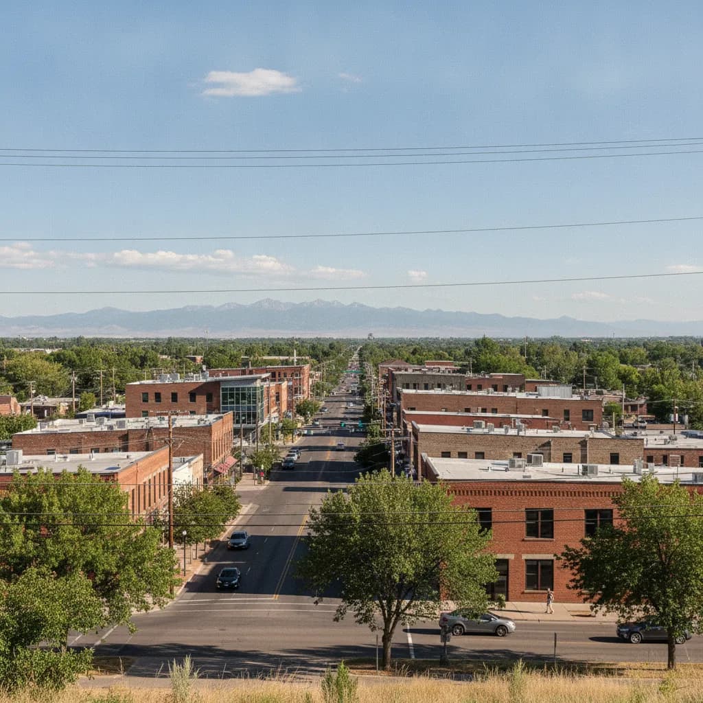 View of Commerce City, CO