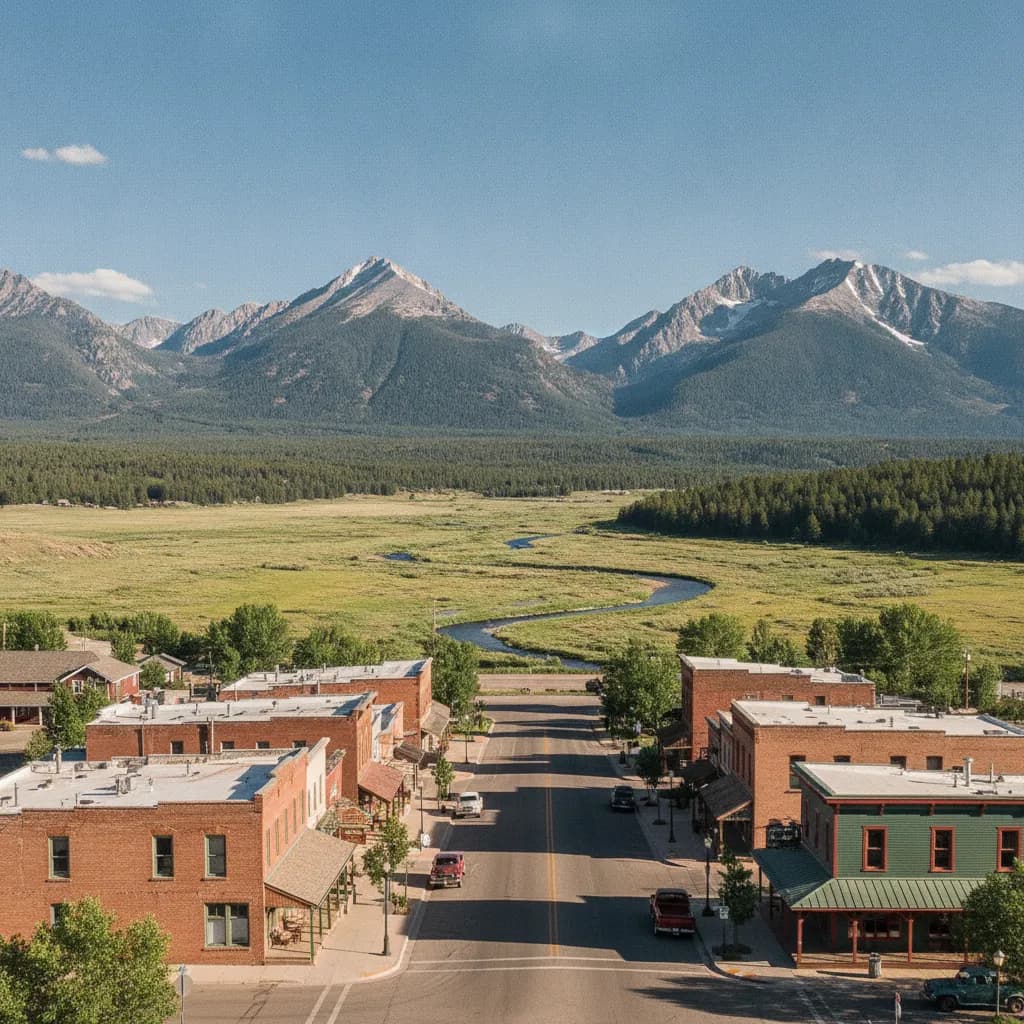 View of Gunnison, CO