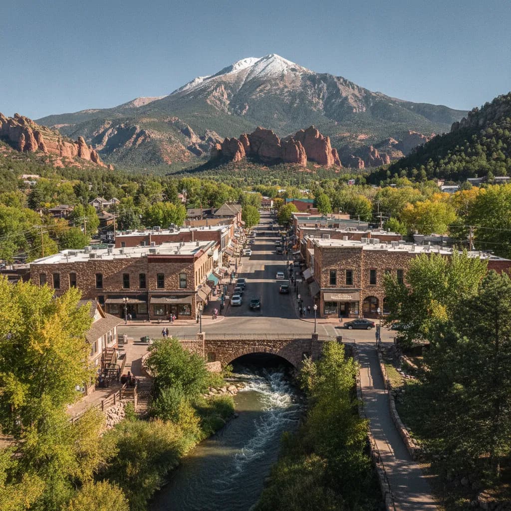 View of Manitou Springs, CO