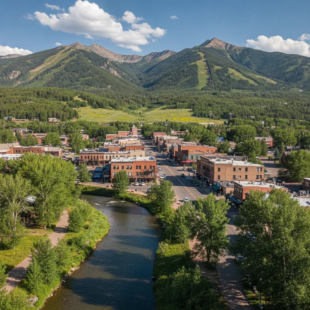 View of Steamboat Springs, CO