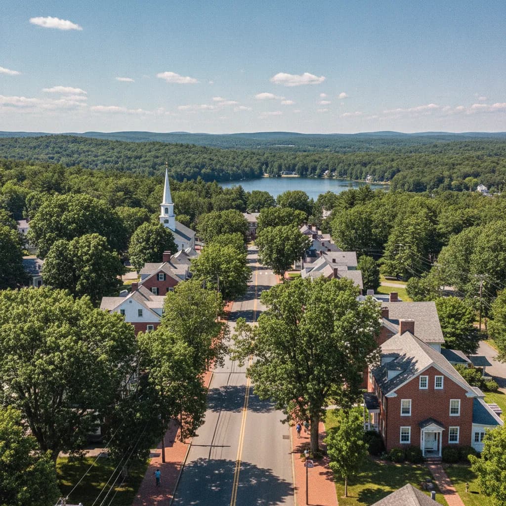 View of Columbia, CT