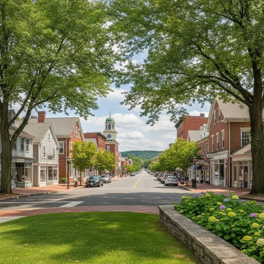 View of Glastonbury Center, CT