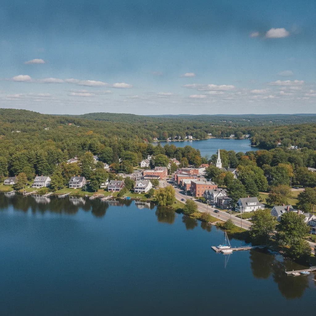 View of Lake Pocotopaug, CT