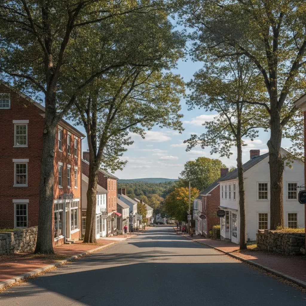View of Mansfield, CT