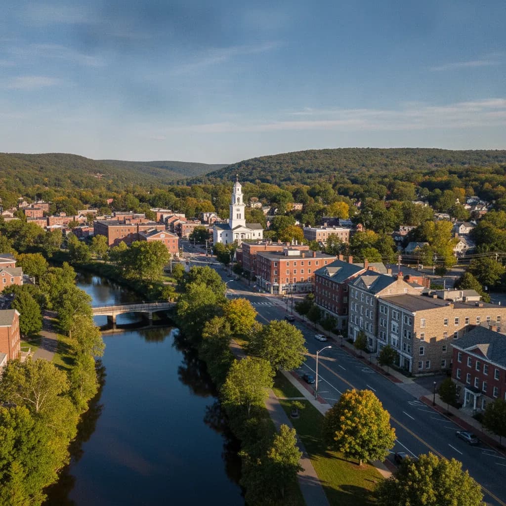 View of Naugatuck, CT