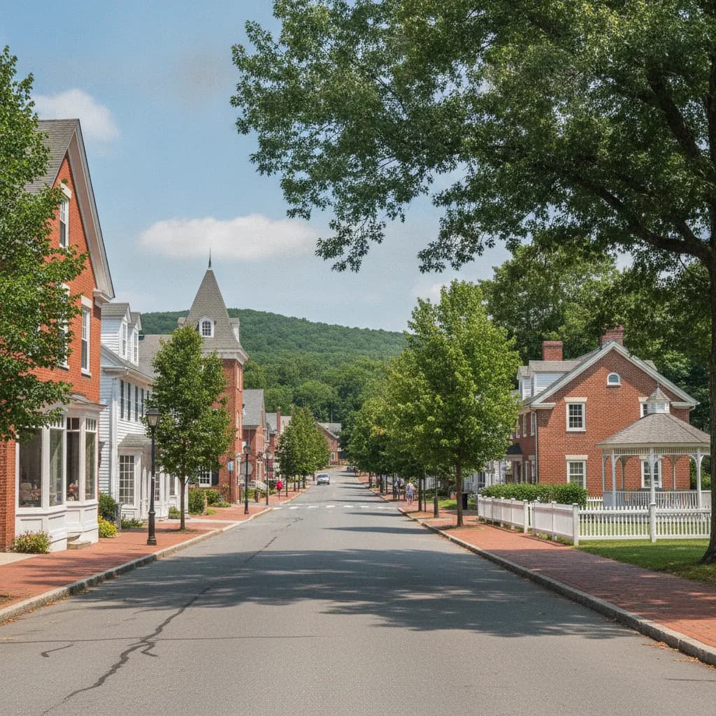 View of Newtown, CT