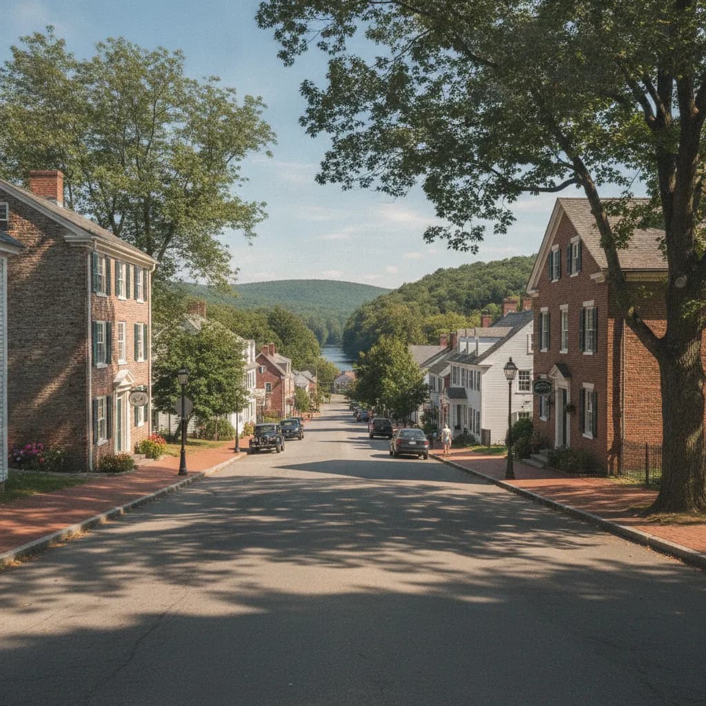 View of Sandy Hook, CT
