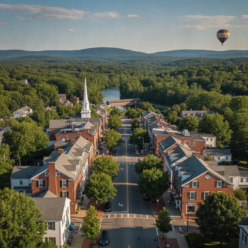 View of Simsbury, CT
