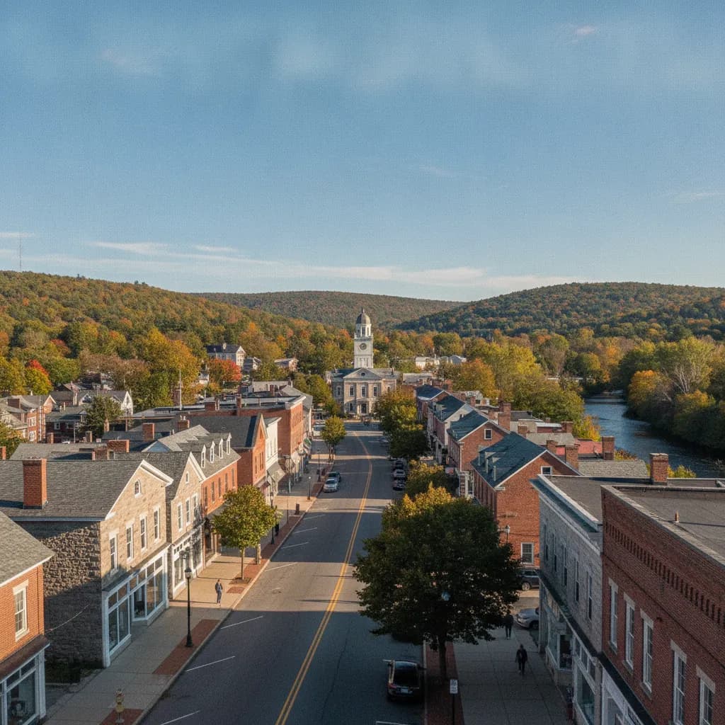 View of Thomaston, CT