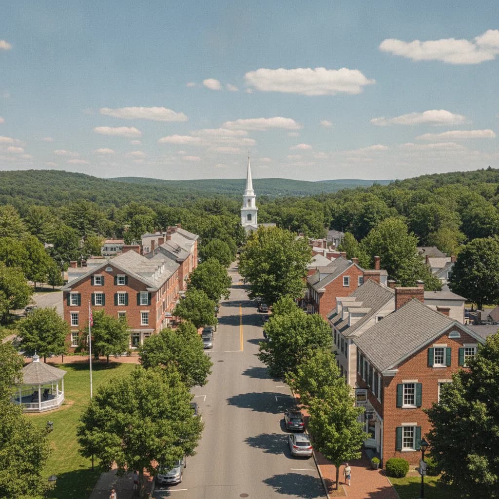 View of Tolland, CT