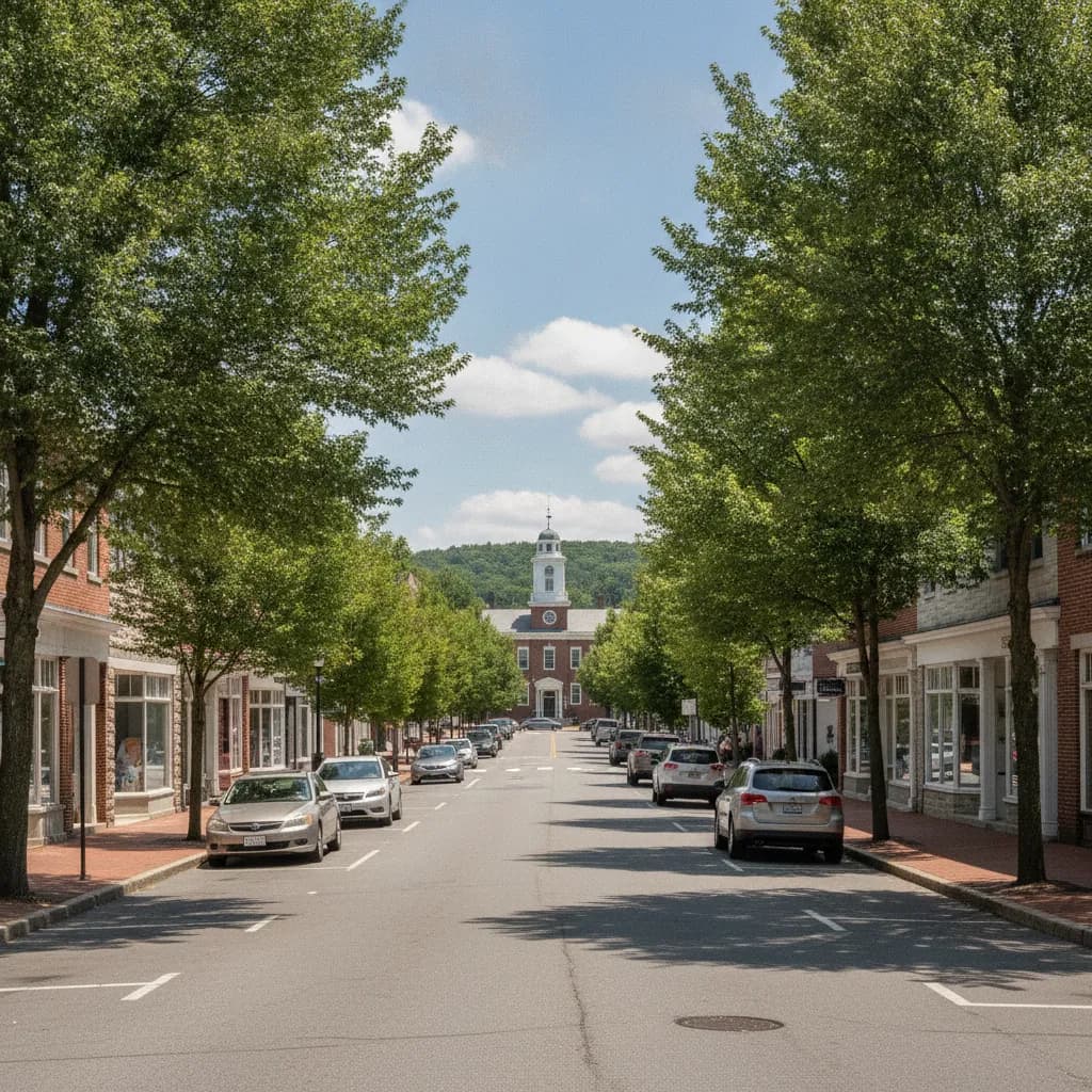 View of Trumbull Center, CT