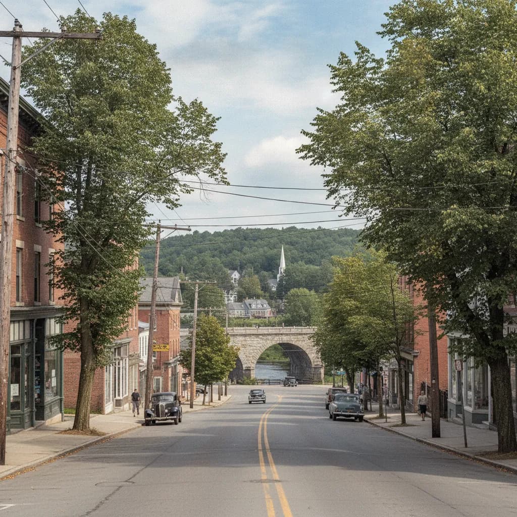 View of Willimantic, CT