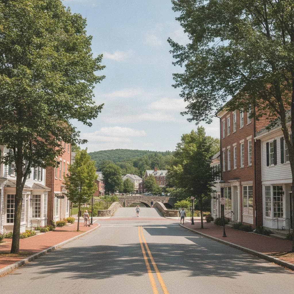 View of Wilton, CT