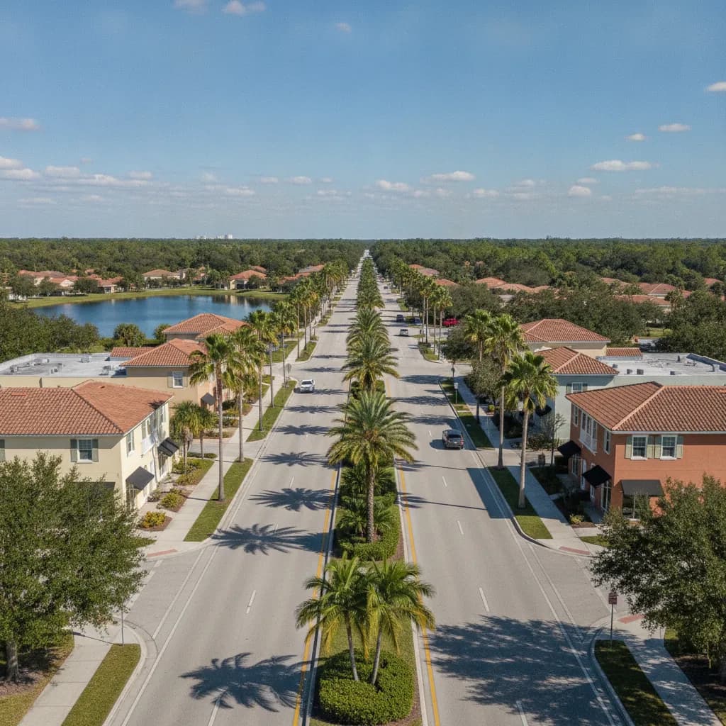 View of Buenaventura Lakes, FL