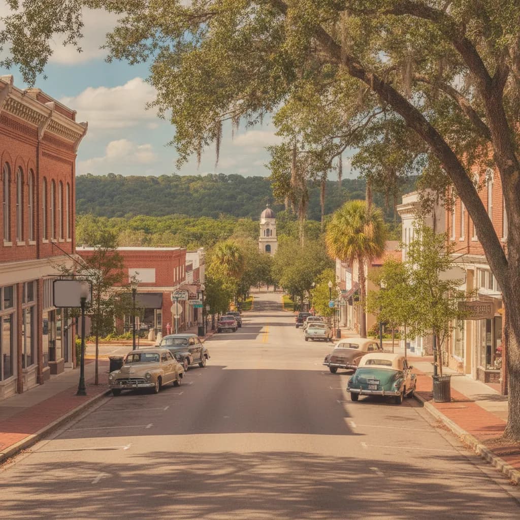 View of Dade City, FL