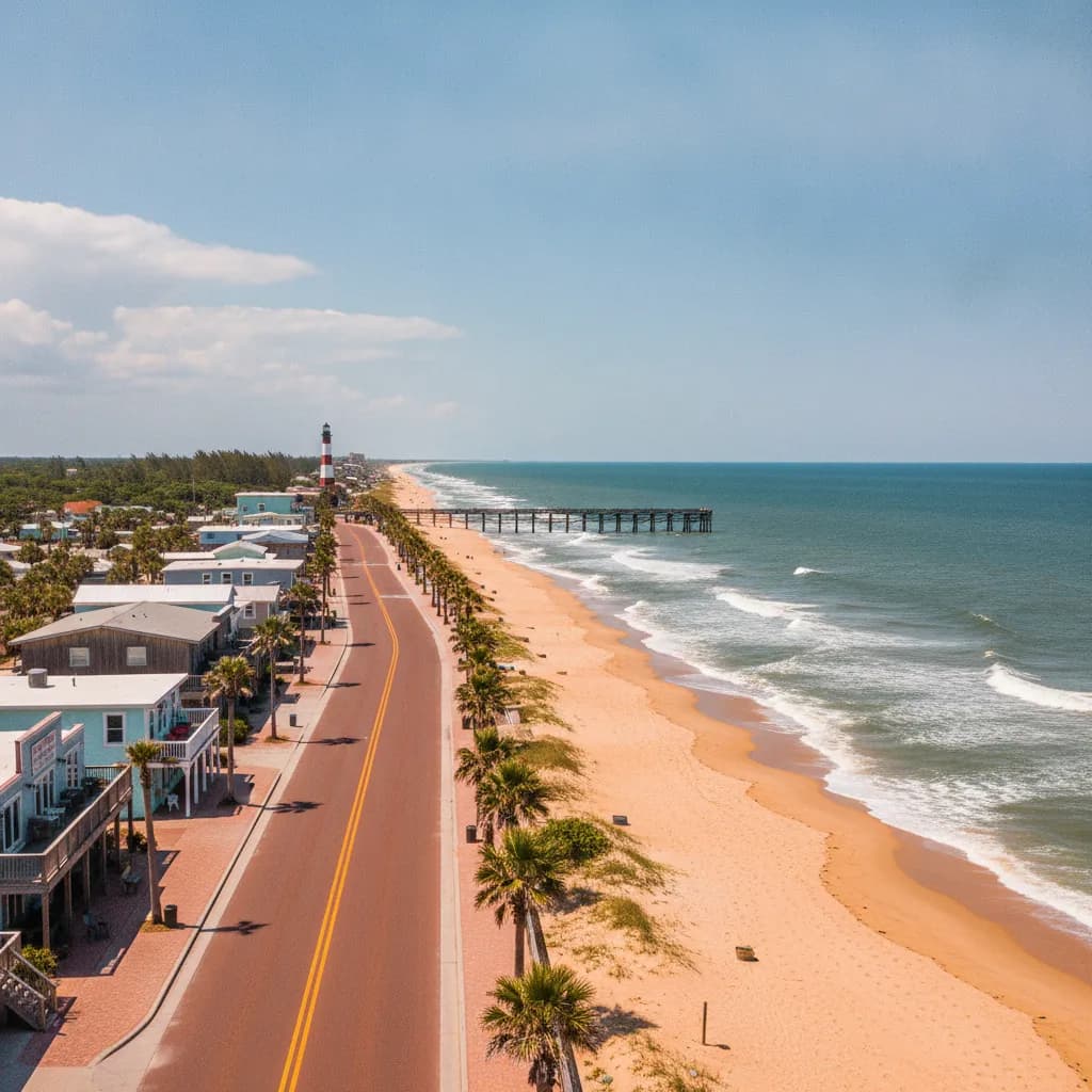 View of Flagler Beach, FL