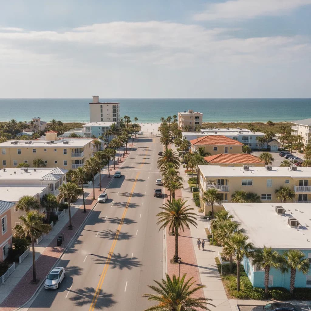 View of Indian Rocks Beach, FL