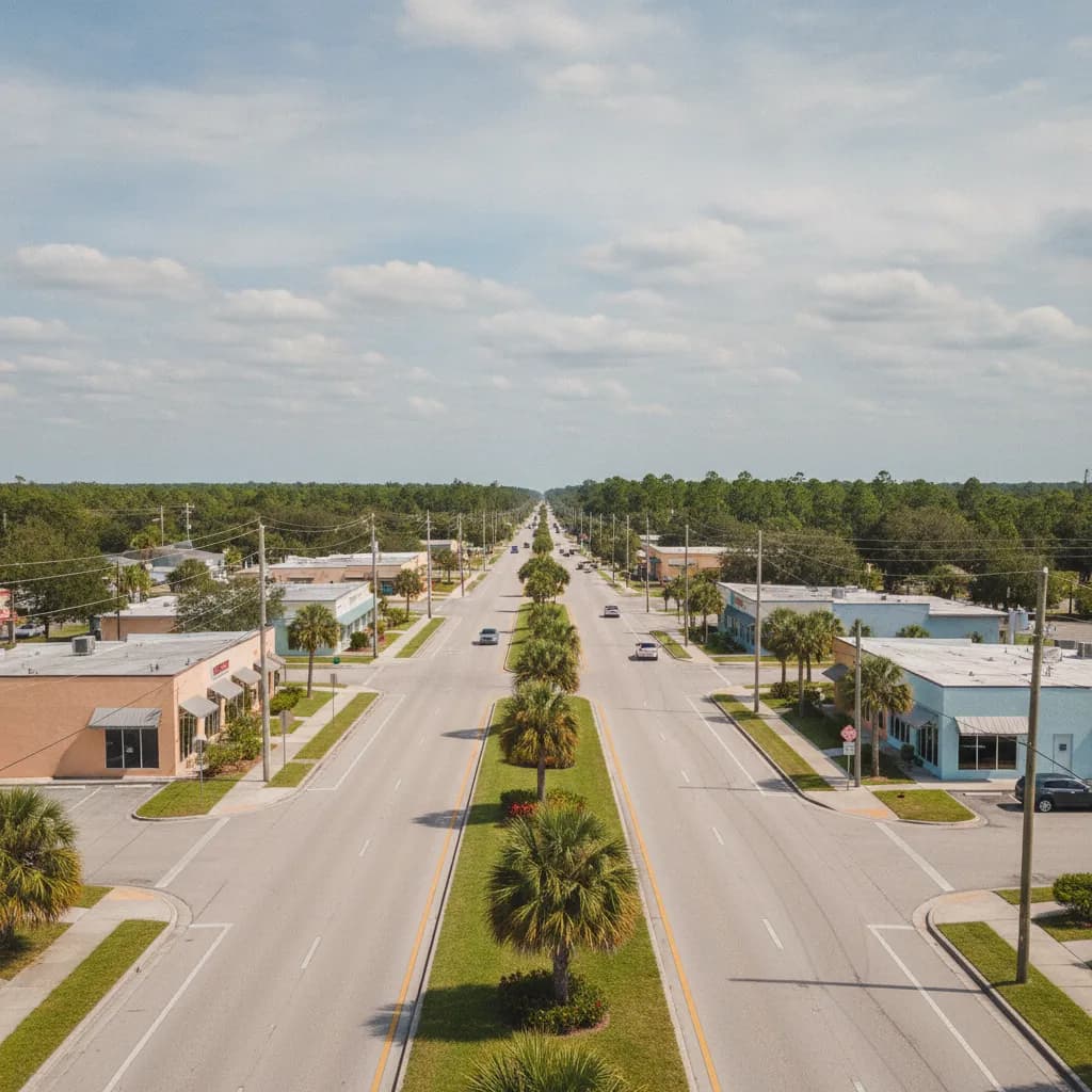 View of Lehigh Acres, FL