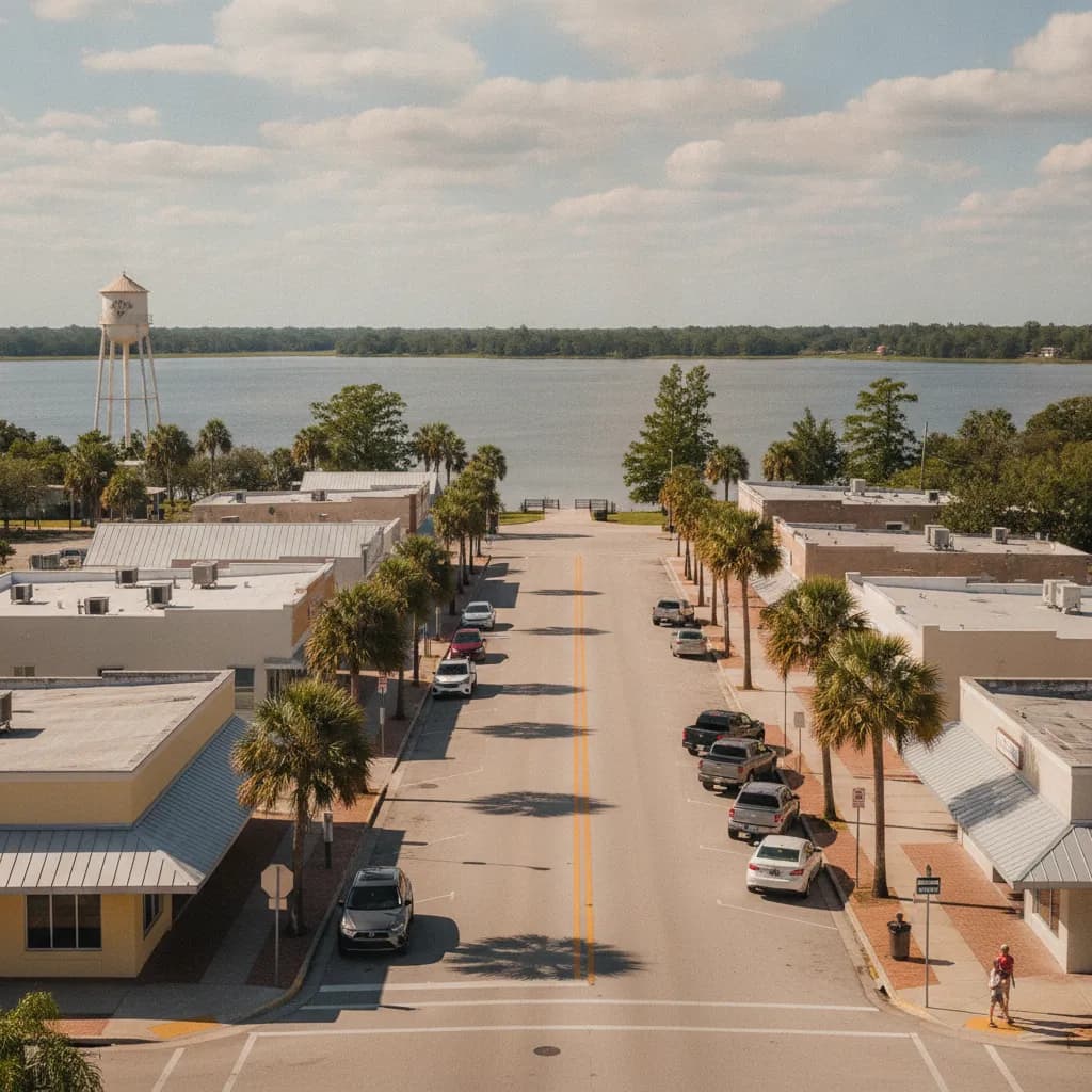 View of Okeechobee, FL