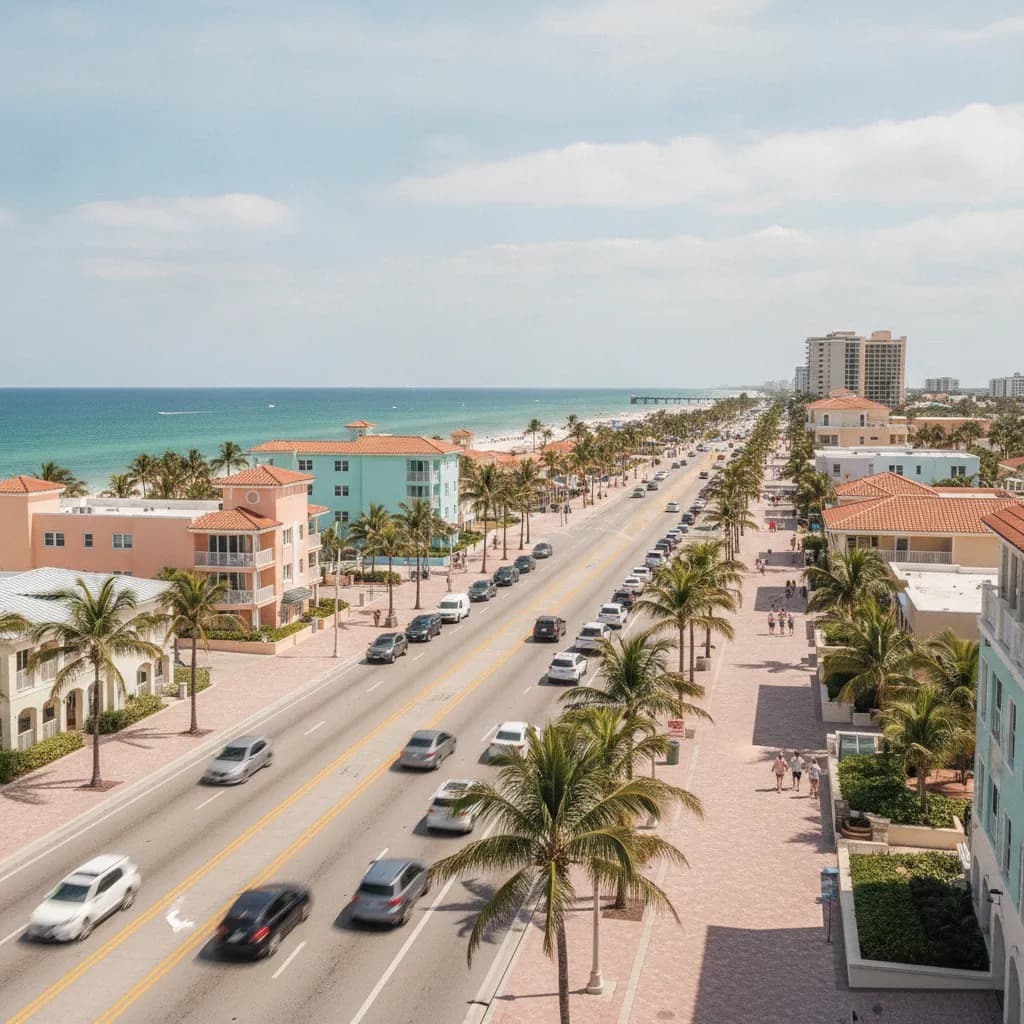 View of Pompano Beach, FL