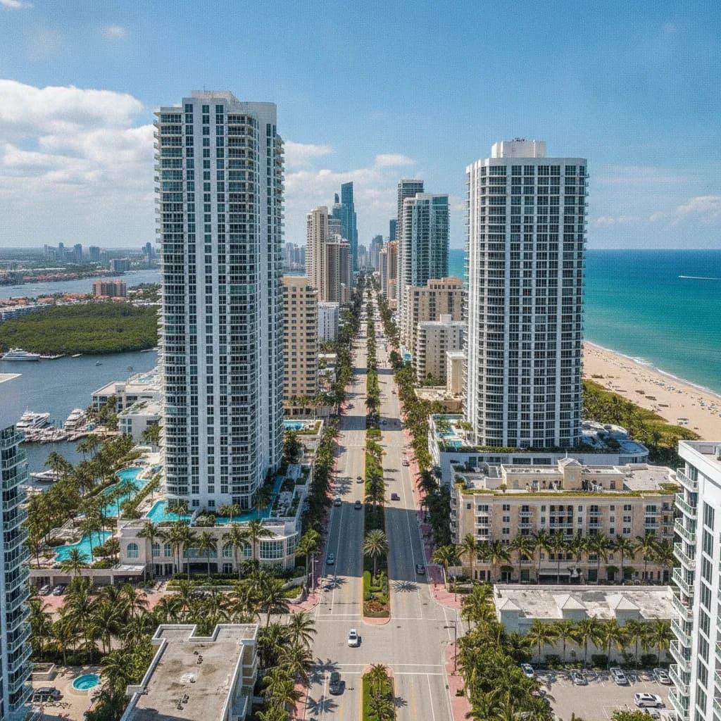 View of Sunny Isles Beach, FL