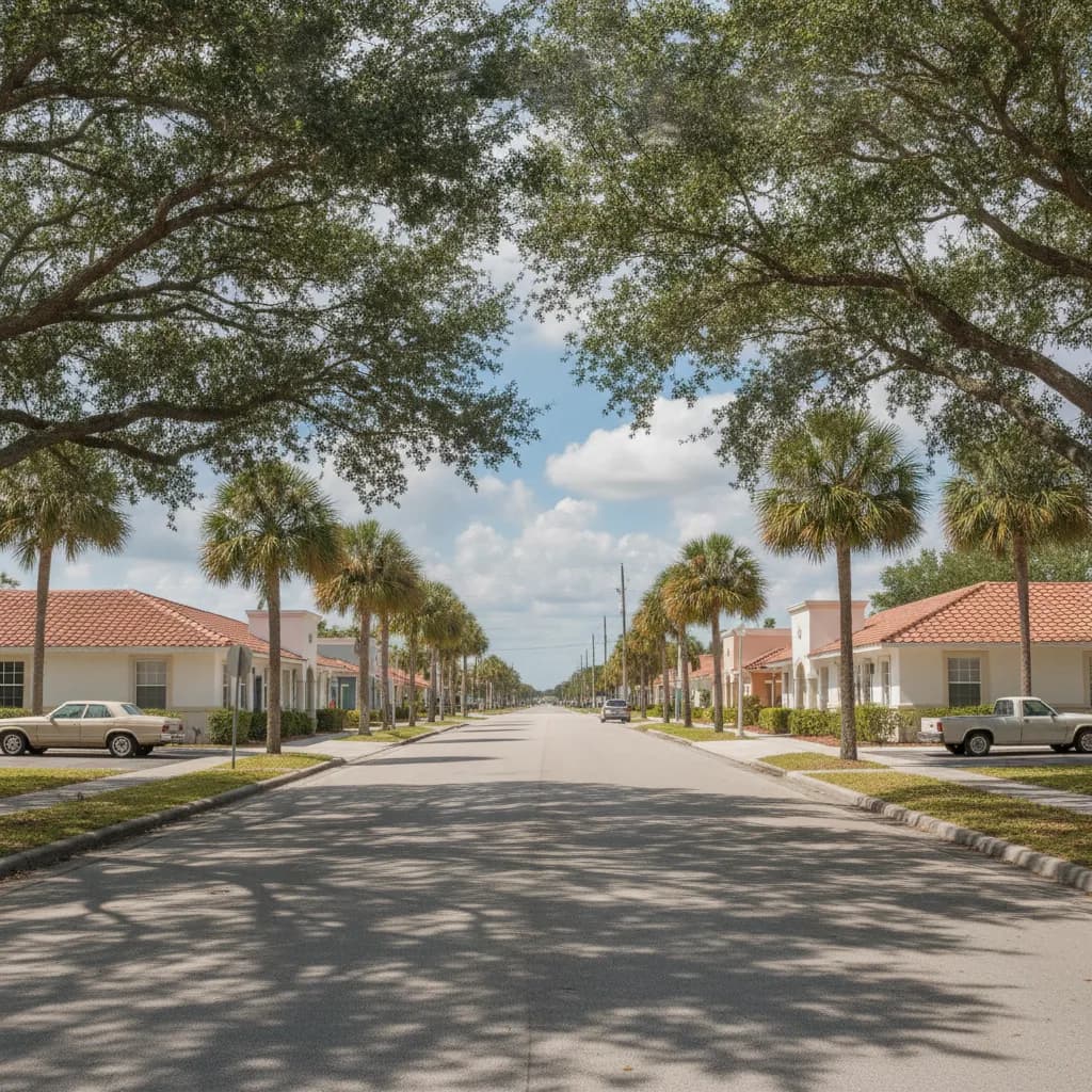 View of Wedgefield, FL