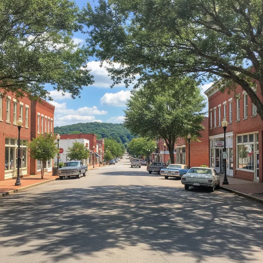 View of Barnesville, GA