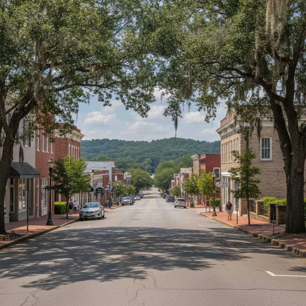 View of Candler-McAfee, GA
