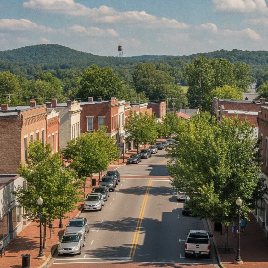 View of Cedartown, GA