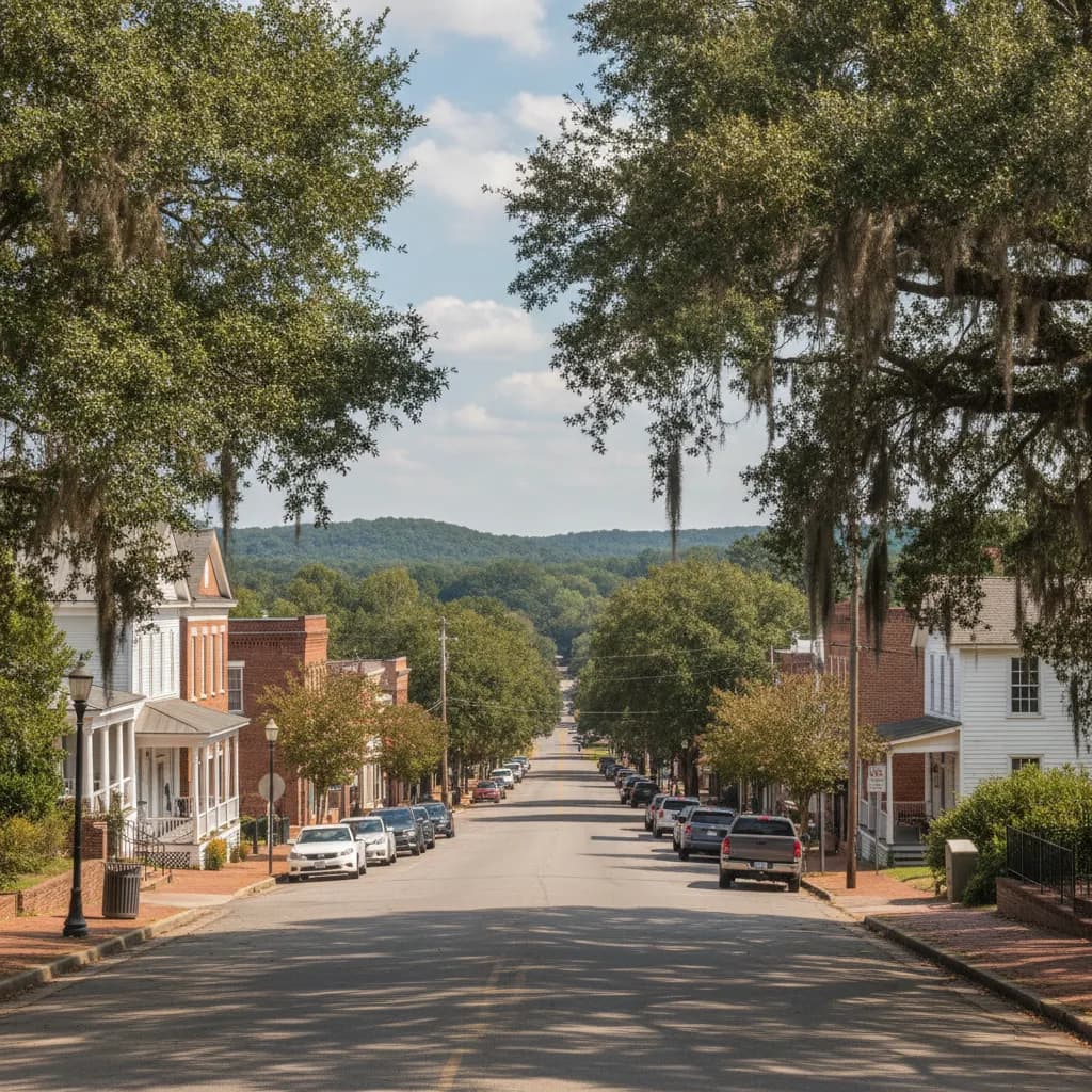 View of Cusseta, GA